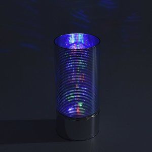 2 Silver LED Rotating Ball Cylinder Light